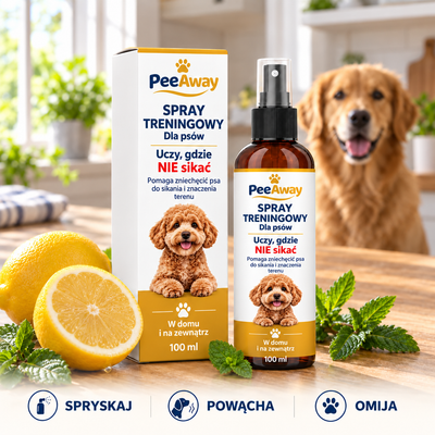 PeeAway – Spray uczący psa, gdzie nie sikać